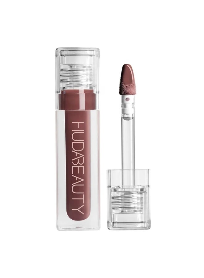 Huda Faux Filler Extra Shine Lip Gloss- Posh, 3.9ml Brown - Image 1